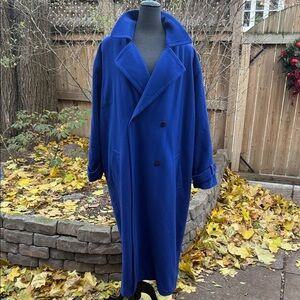 Olsten Blue Cashmere coat size 46